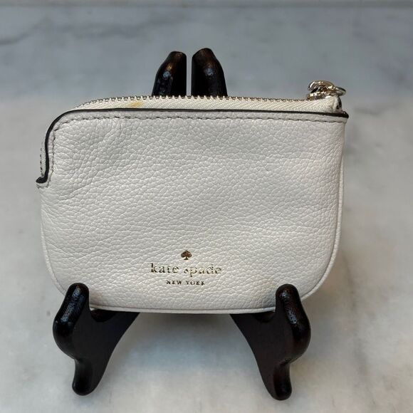 Kate Spade Pebbled Leather Key Chain Coin Purse - Picture 4 of 13